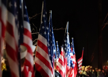 People Gather for Lt. Serena Wileman’s Procession