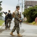 US Marines and Kin Town residents conduct a Tsunami Evacuation Drill on Camp Hansen