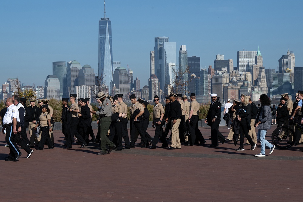 USS Basilone Arrives for Commissioning In NYC