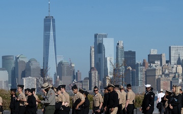 USS Basilone Arrives for Commissioning In NYC