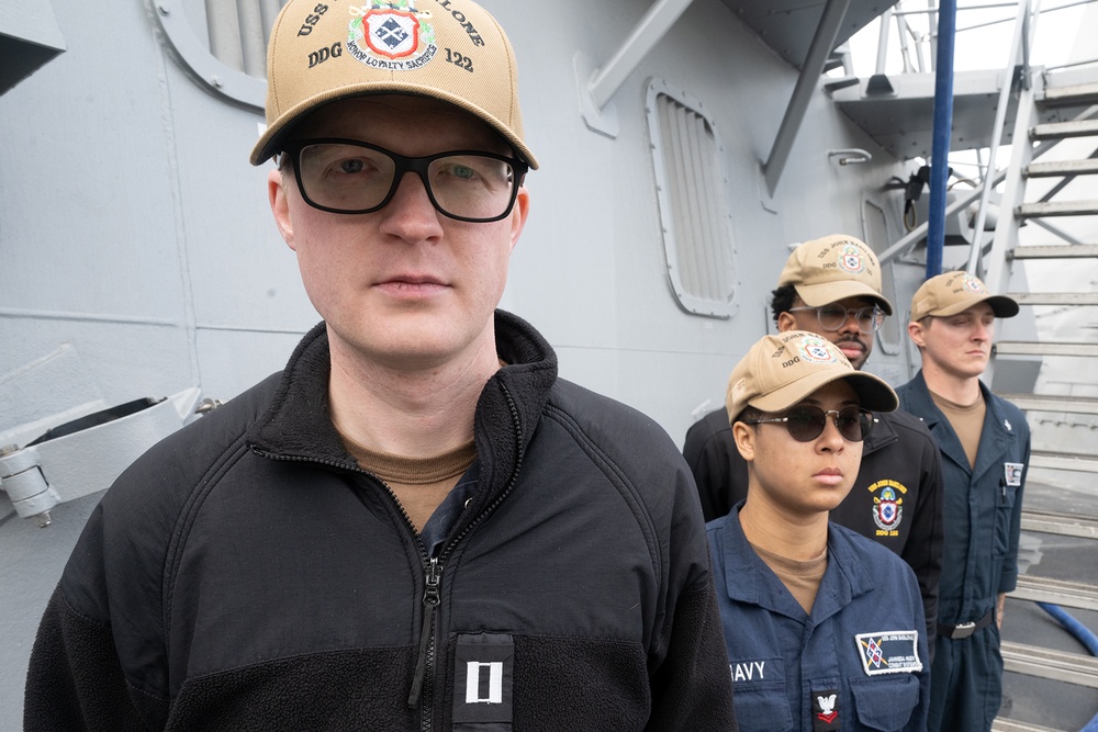 USS Basilone Arrives for Commissioning In NYC