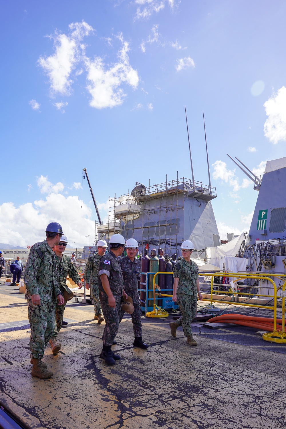 Fleet Master Chief of Republic of Korea visits Pearl Harbor Naval Shipyard