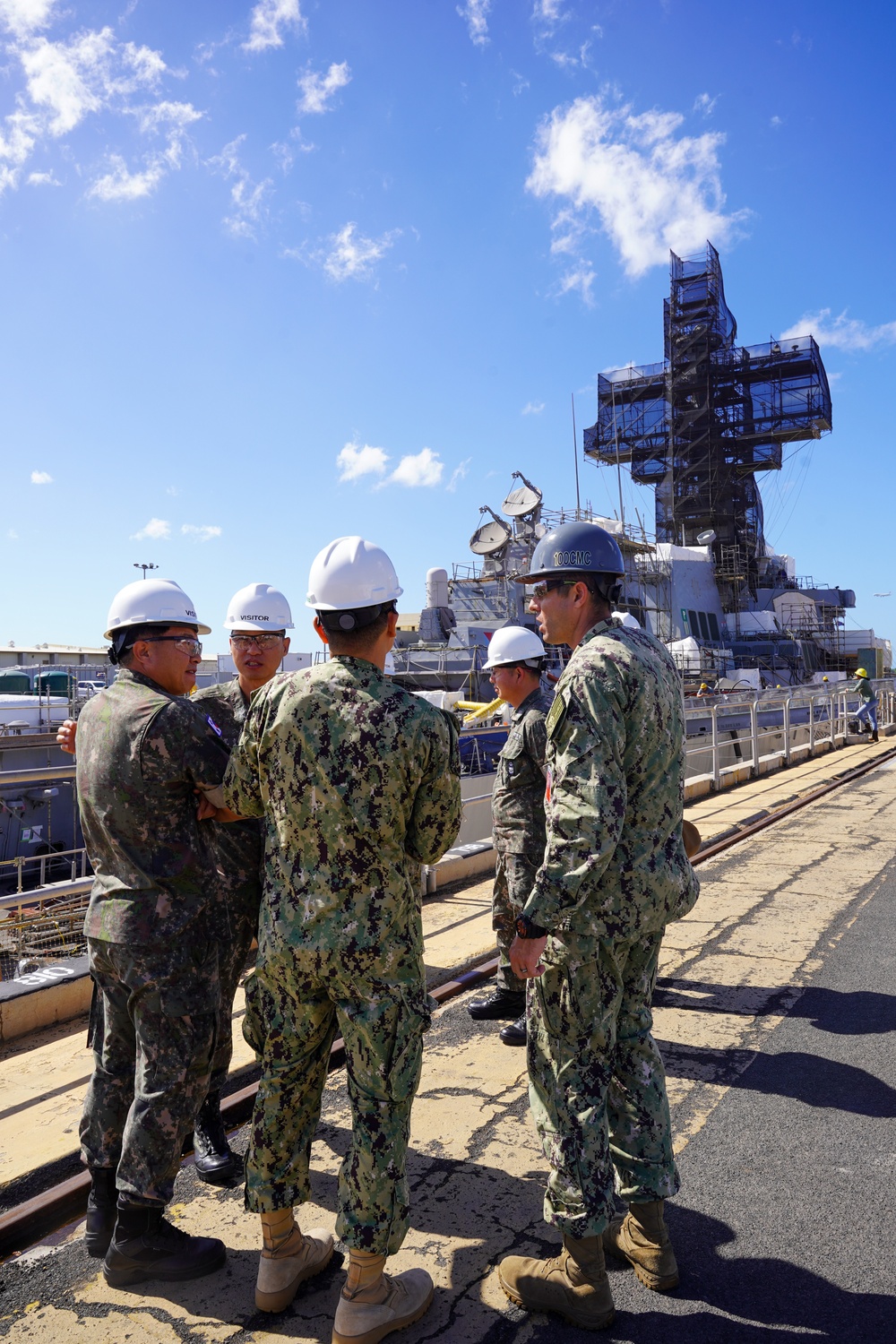 Fleet Master Chief of Republic of Korea visits Pearl Harbor Naval Shipyard