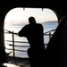 Nimitz Sailor Observes Sunrise