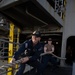 Nimitz Sailors Heave Around Line On The Fantail