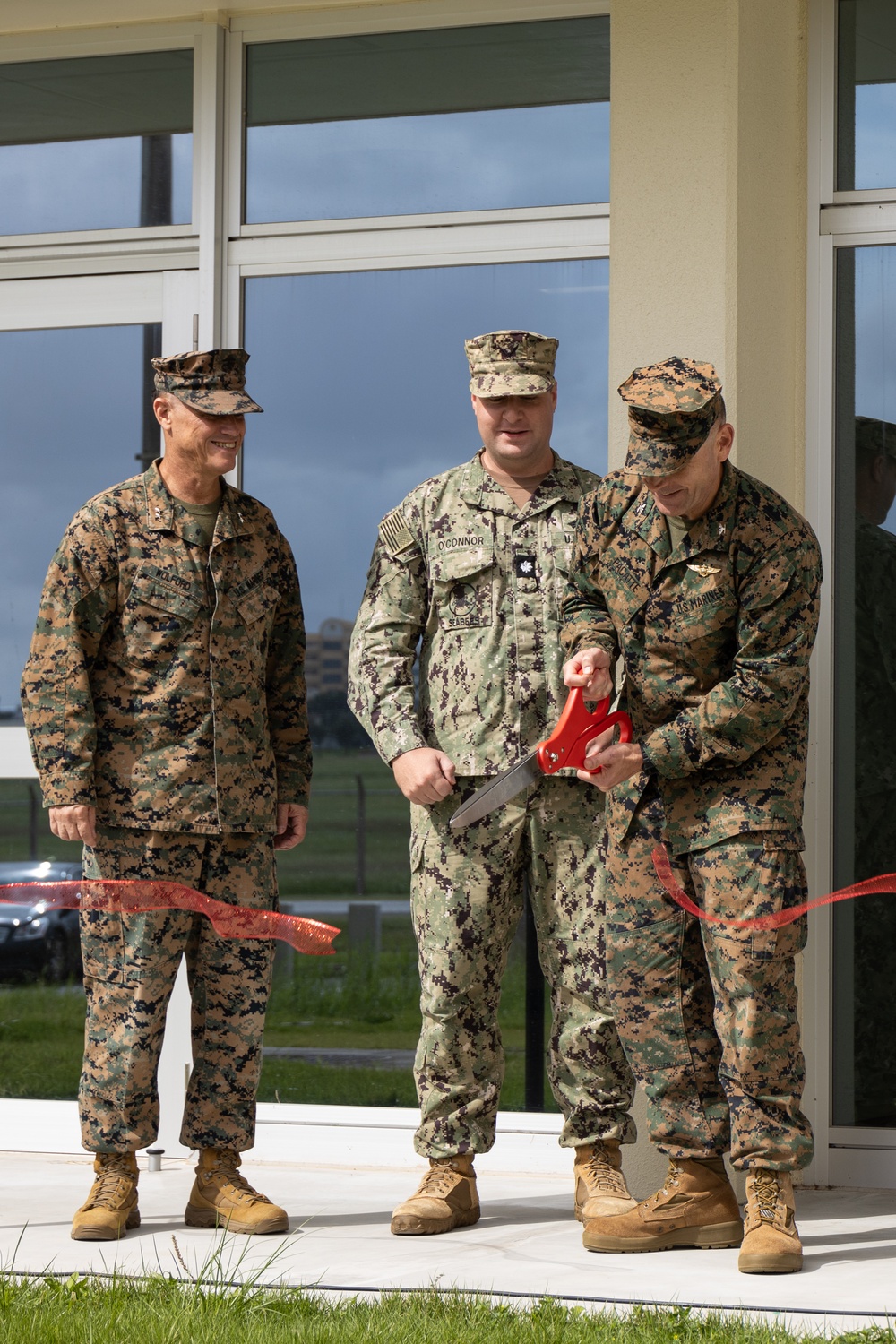 MCAS Futenma holds a ribbon cutting ceremony for a new barracks