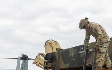 VMM-265, 1-1 ADA transport Patriot missiles aboard MV-22B Osprey