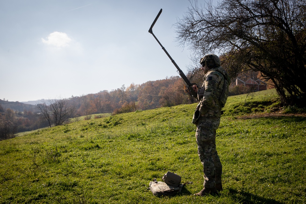 Kosovo Forces Conduct Helicopter Landing Site Clearing