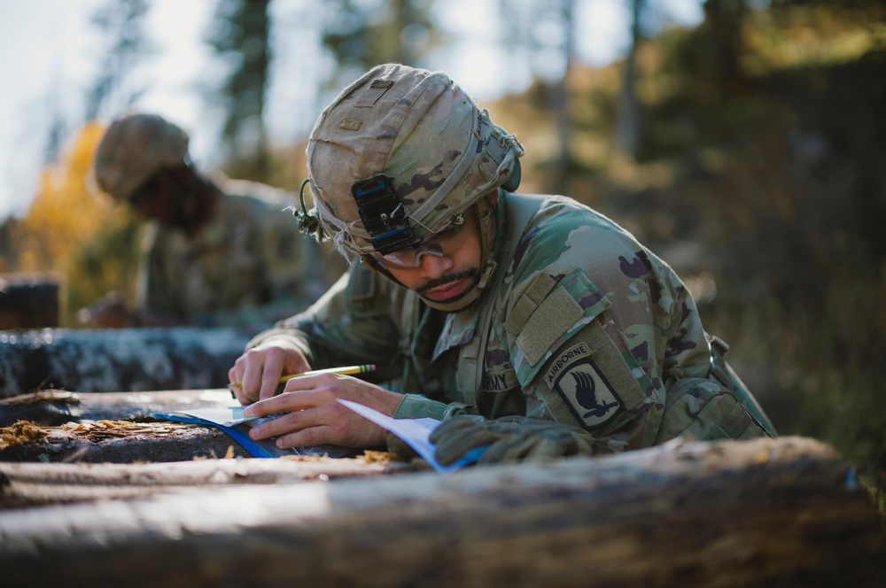 173rd E3B Land Navigation Training