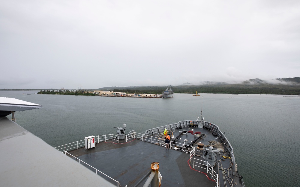 Emory S. Land Departs Guam