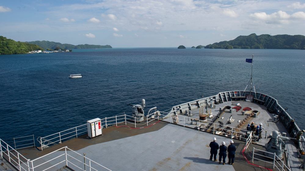 Emory S. Land Pulls into Republic of Palau