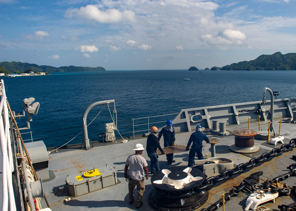 Emory S. Land Pulls into Republic of Palau