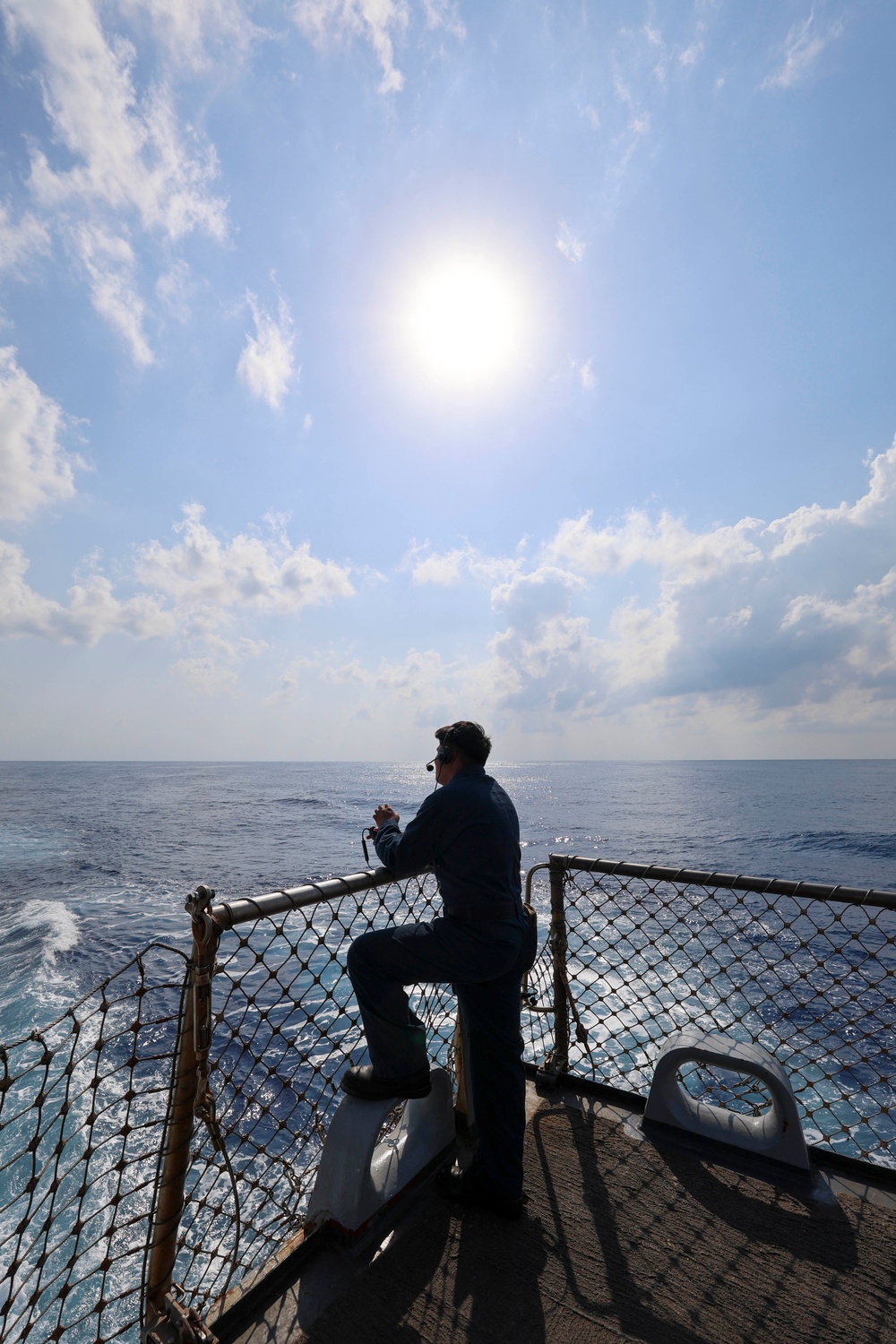 USS Arleigh Burke Patrols Mediterranean Sea