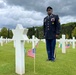 Camp Darby soldier stands at WWII graveside