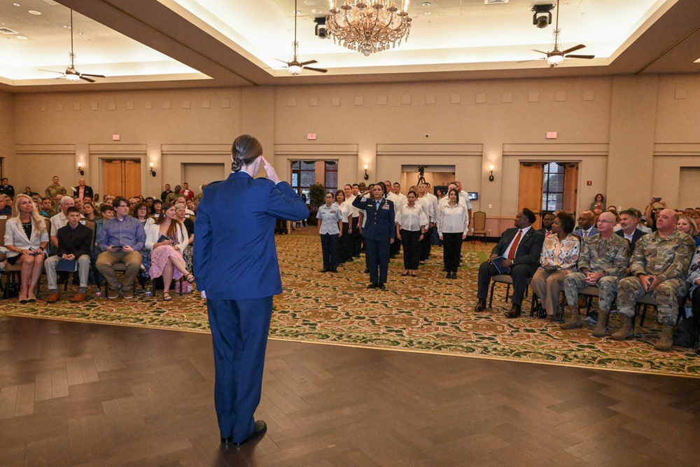 Air Force Services Center change of command ceremony at JBSA-Lackland, Texas, July 10, 2024