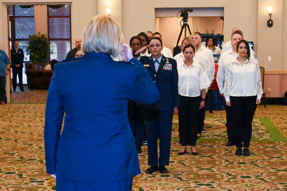 Air Force Services Center change of command ceremony at JBSA-Lackland, Texas, July 10, 2024