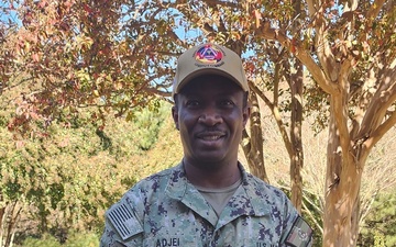 Sailor from Ghana serves with U.S. Naval Medical Readiness Logistics Command