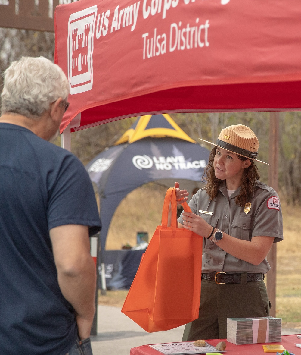 Keystone Lake Office promotes sustainable recreation practices at family nature walk