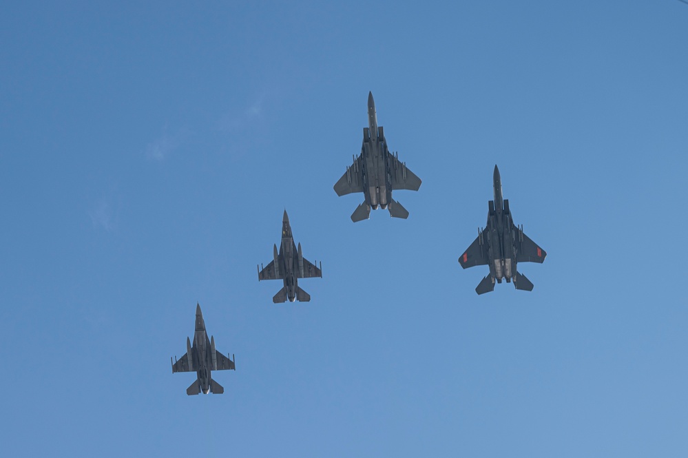 Eglin AFB Supports Florida vs Georgia College Football Game Flyover - 2024