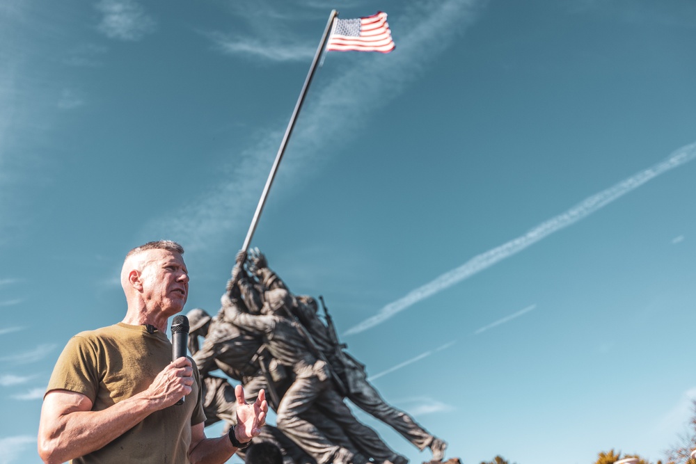 Commandant, Gen. Smith, Leads 249th Birthday Run