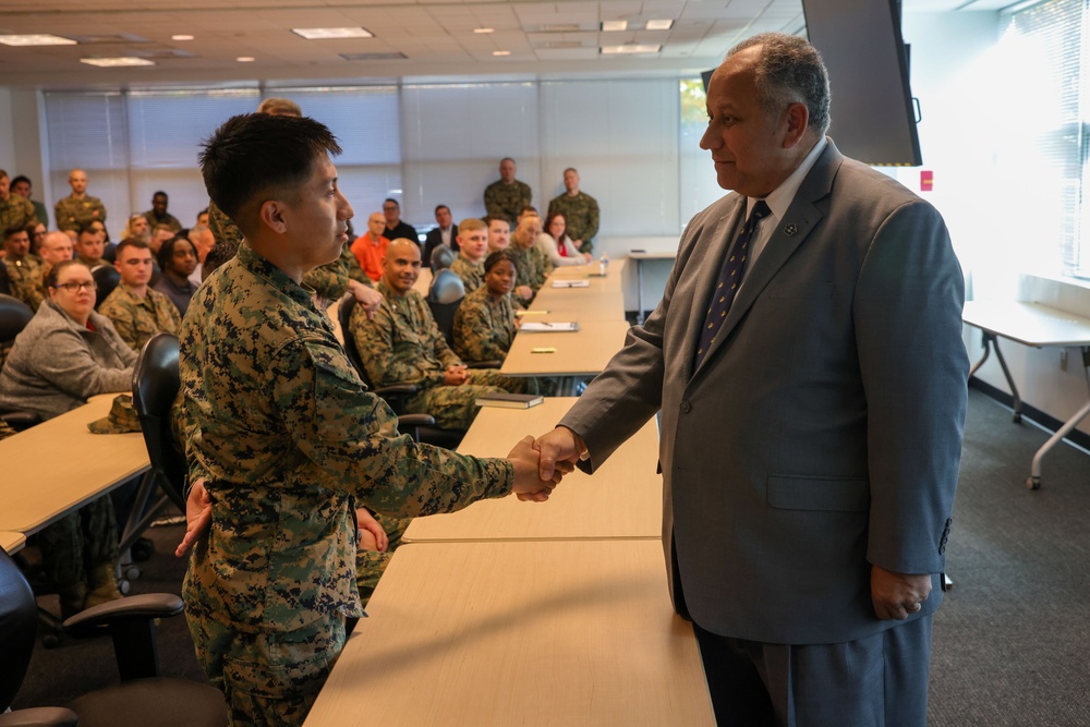 Secretary of the Navy Carlos Del Toro visits Marine Corps Recruiting Command