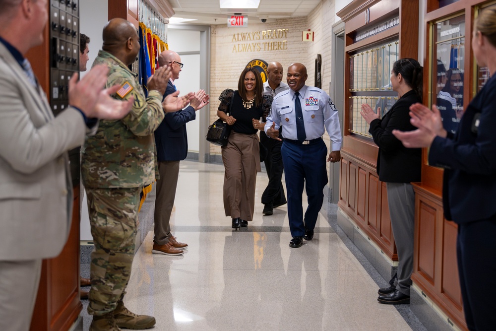 SEACNGB Tony L. Whitehead Receives Clap-Out at Pentagon