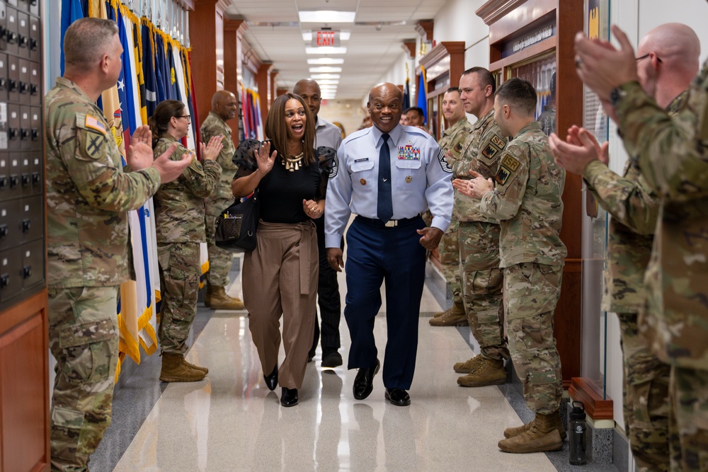 SEACNGB Tony L. Whitehead Receives Clap-Out at Pentagon