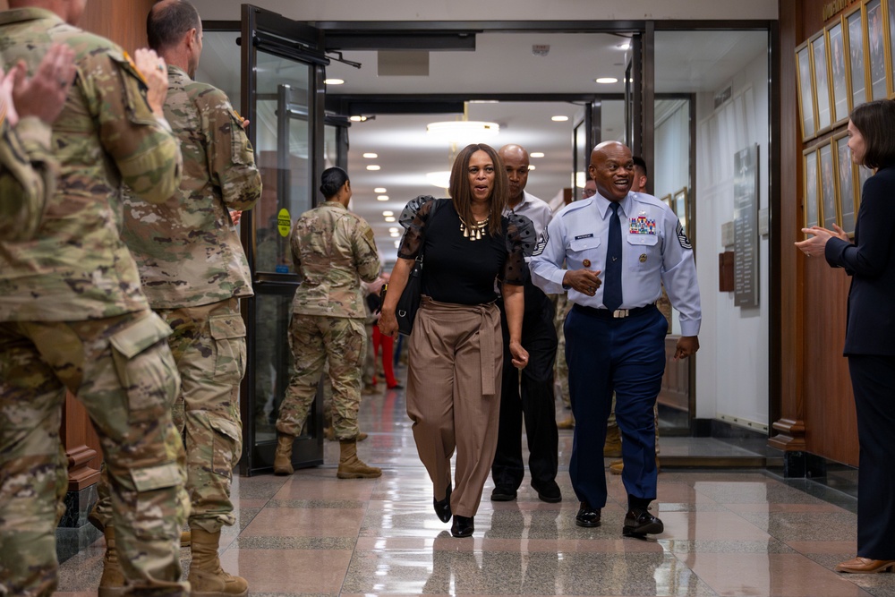 SEACNGB Tony L. Whitehead Receives Clap-Out at Pentagon