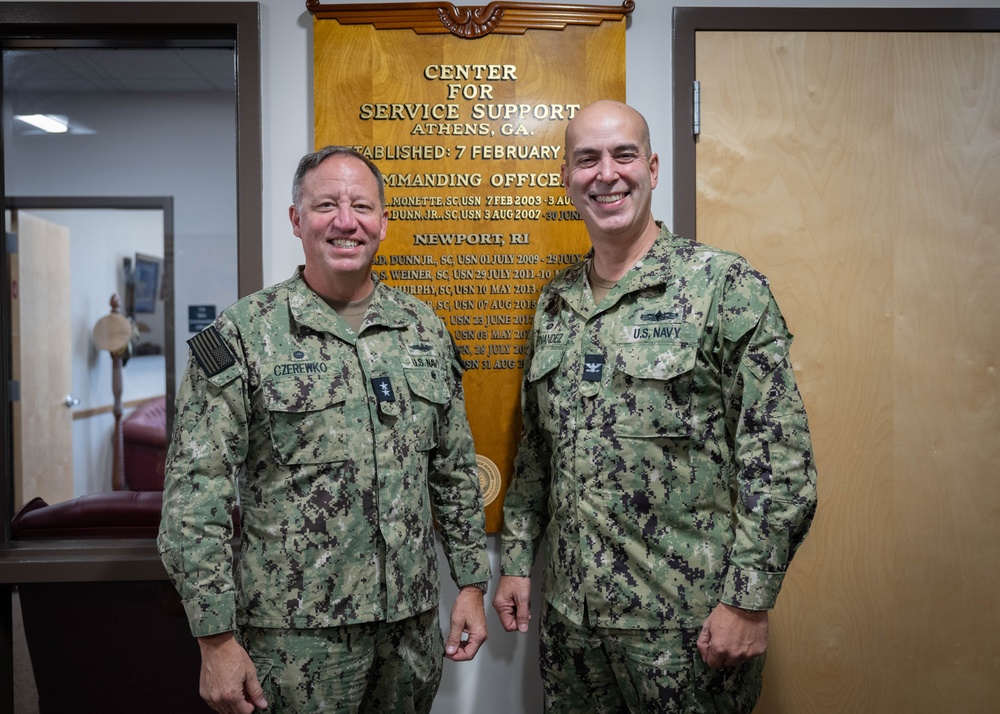 November 6, 2024 — Rear Adm. Jeffrey &quot;Caesar&quot; Czerewko visits Center for Service Support