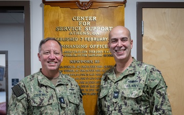 November 6, 2024 — Rear Adm. Jeffrey &quot;Caesar&quot; Czerewko visits Center for Service Support