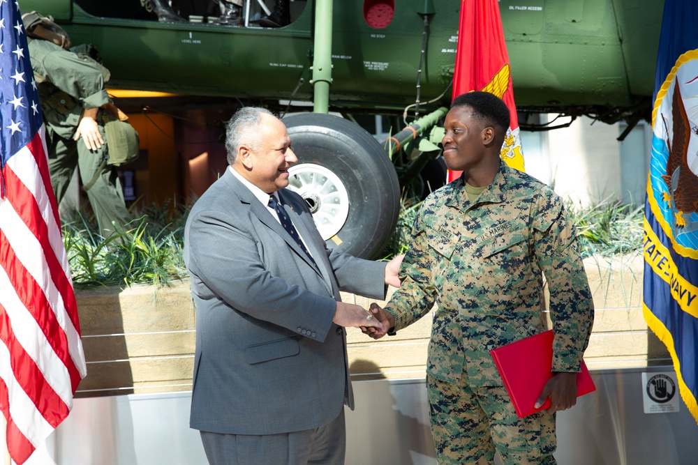 Secretary of the Navy recognizes Marines, civilians instrumental to Marine Corps’ recruitment, historic retention success