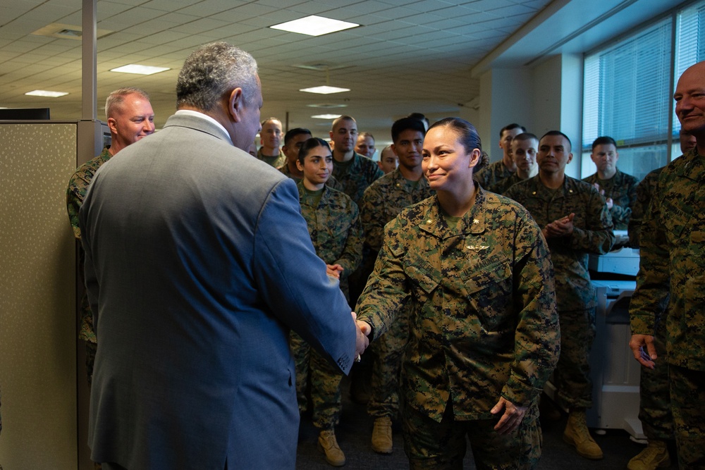 Secretary of the Navy recognizes Marines, civilians instrumental to Marine Corps’ recruitment, historic retention success