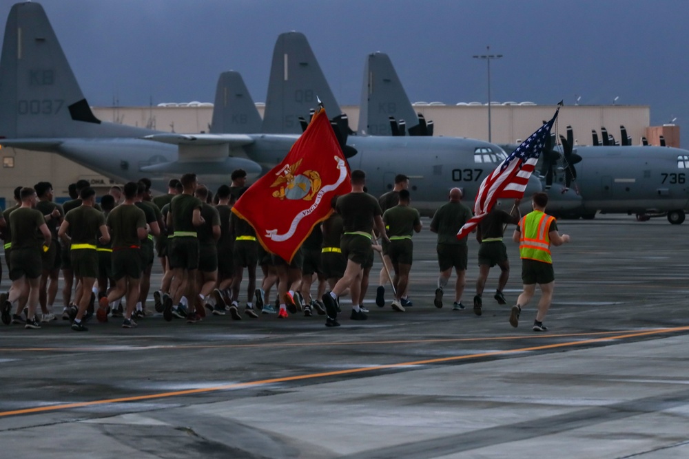 VMGR-153 hosts a Marine Corps birthday run