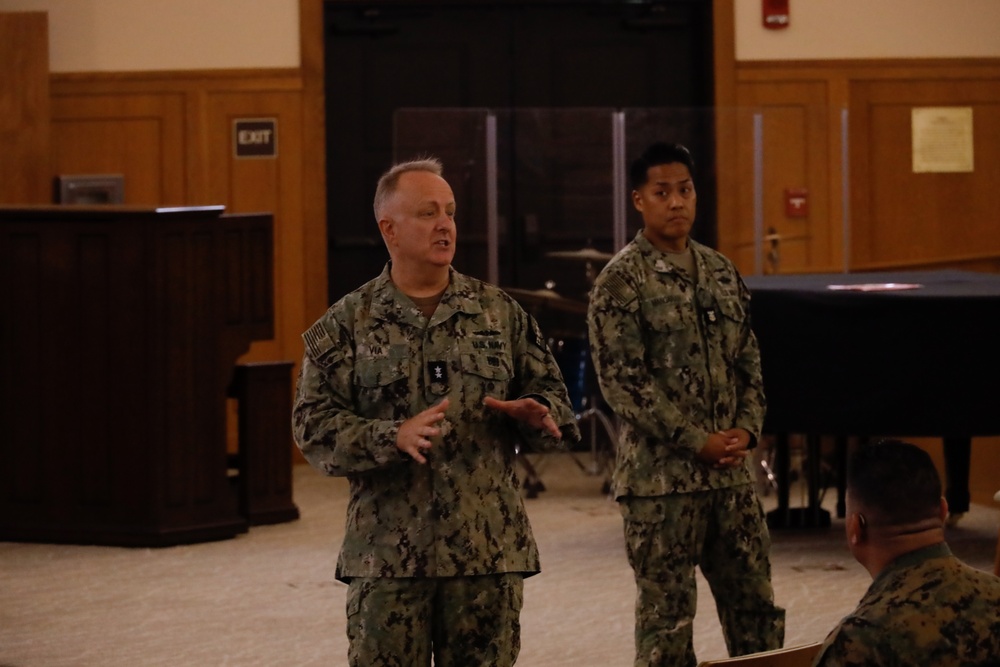 This Is Navy Medicine: General Surgeon meets all MCBH Corpsmen;