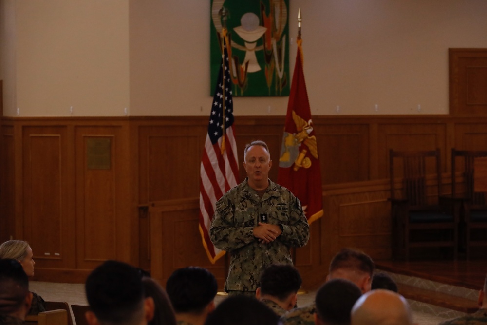 This Is Navy Medicine: General Surgeon meets all MCBH Corpsmen;