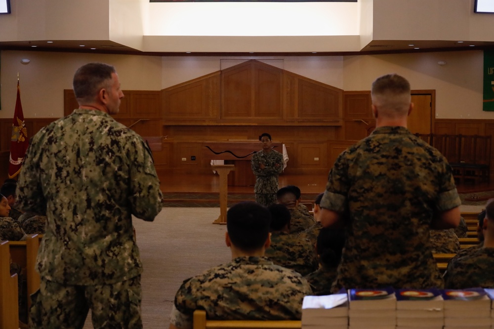 This Is Navy Medicine: General Surgeon meets all MCBH Corpsmen;