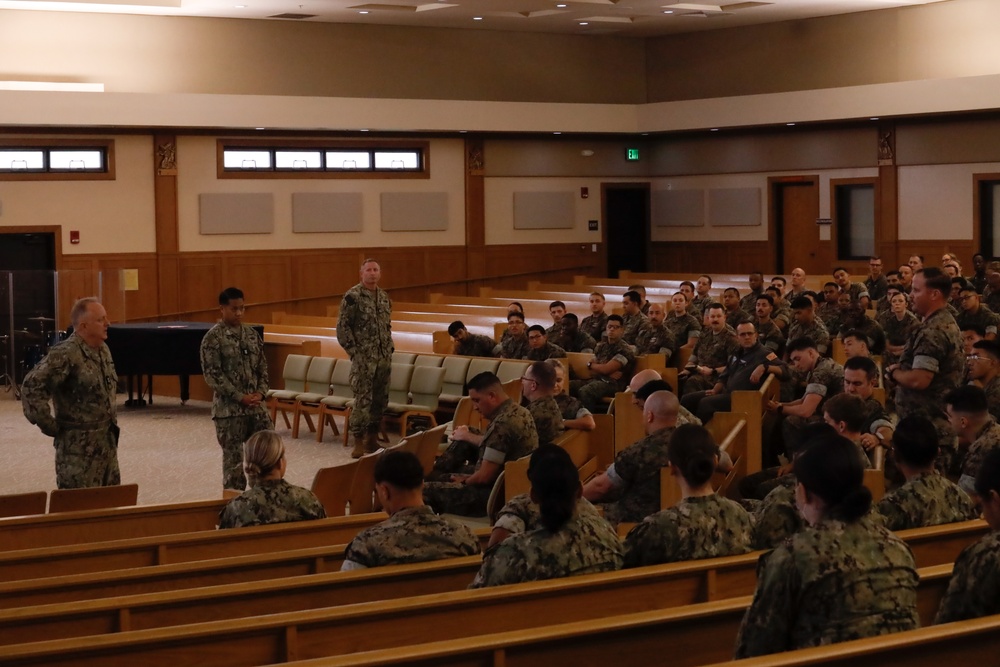 This Is Navy Medicine: General Surgeon meets all MCBH Corpsmen;