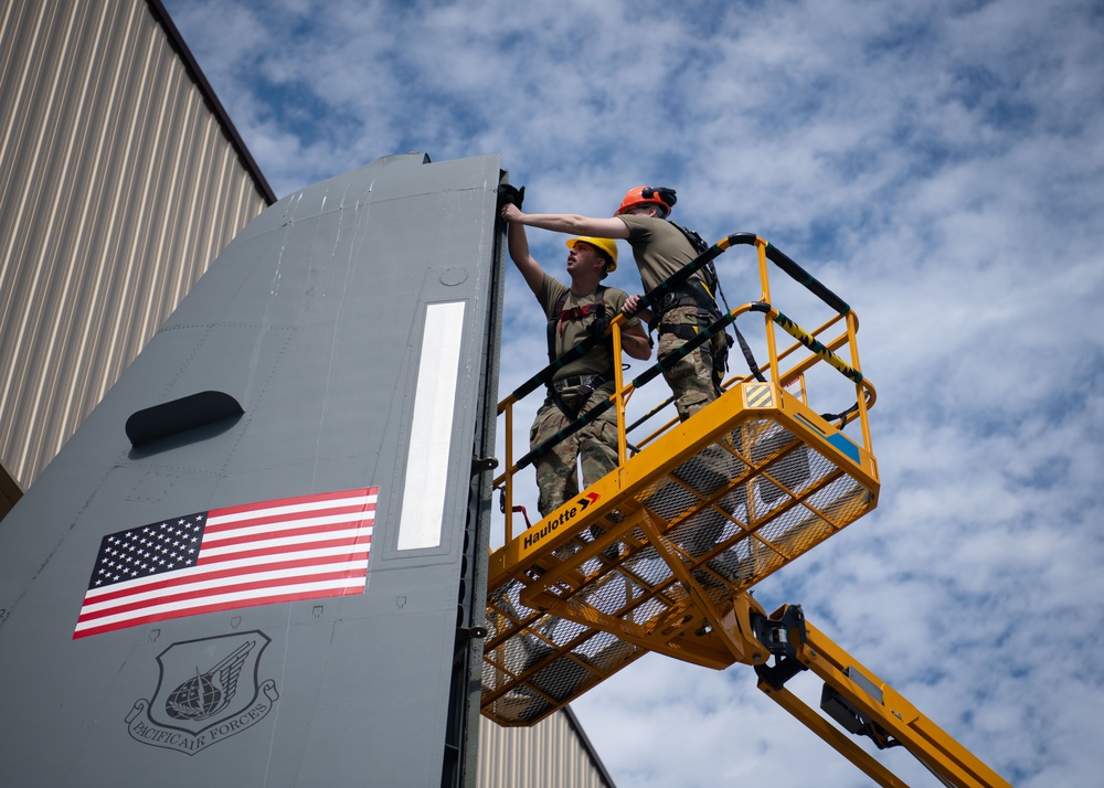 C-130J Super Hercules Rudder Removal