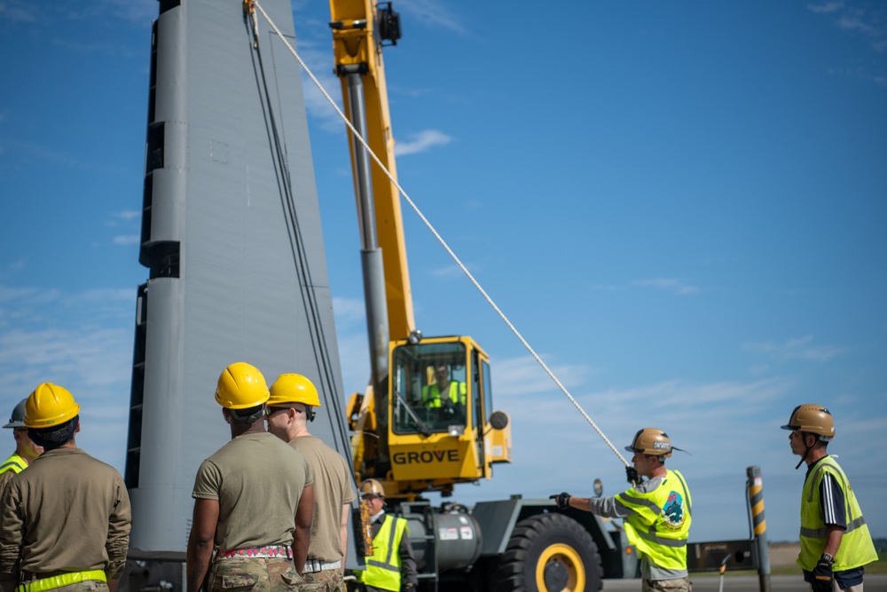 C-130J Super Hercules Rudder Removal