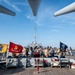 Sailors with USS John Basilone visit USS New Jersey