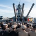 Sailors with USS John Basilone (DDG 122) visit USS New Jersey