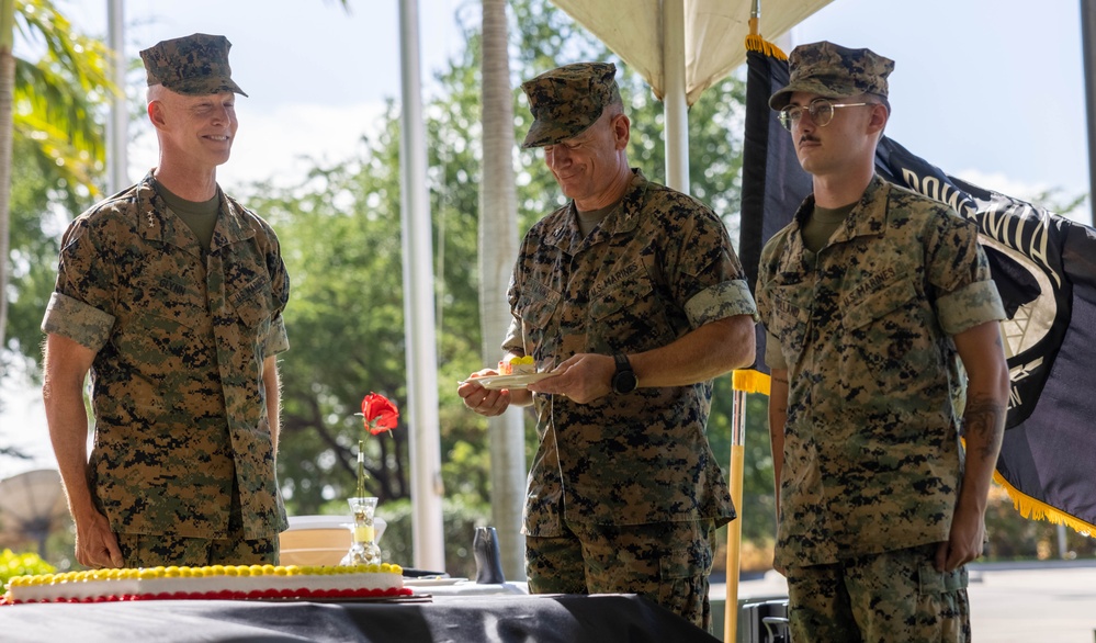 DPAA Celebrates 249th USMC Birthday with Cake Cutting Ceremony