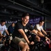 USS Ronald Reagan (CVN 76) Sailors participate in a Cycle-to-End-the-Cycle challenge