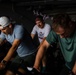 USS Ronald Reagan (CVN 76) Sailors participate in a Cycle-to-End-the-Cycle challenge