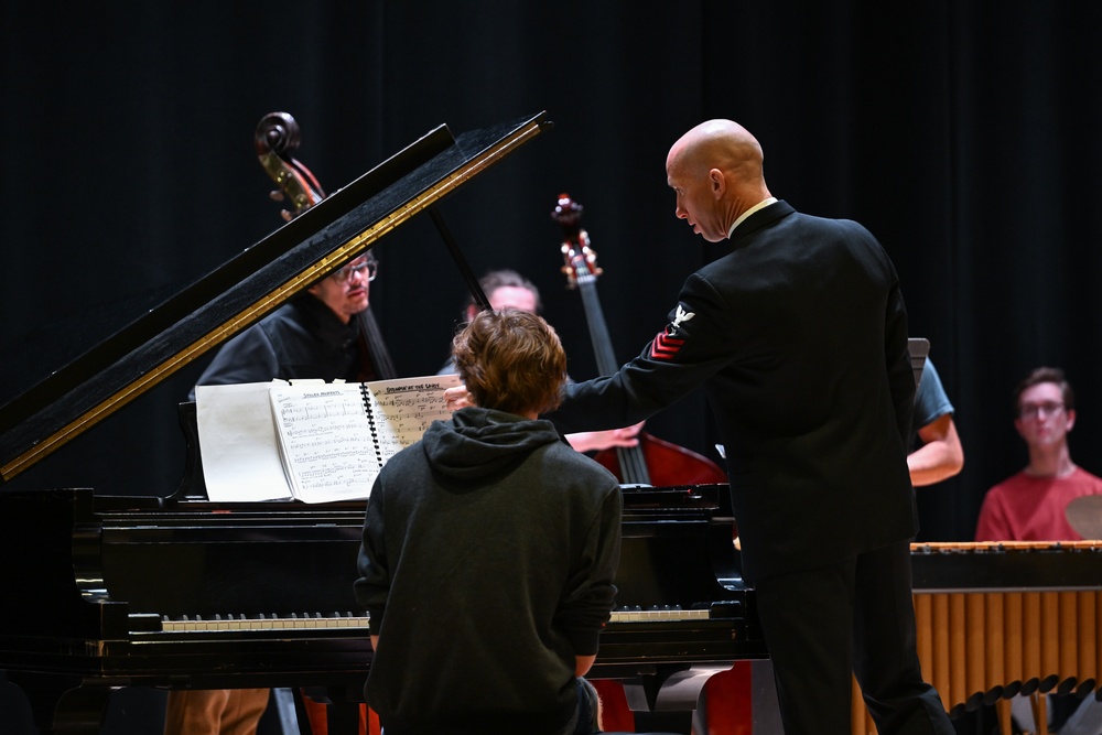 U.S. Navy Band Commodores educational outreach at Rowan University