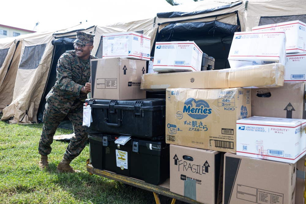 MCIPAC Postal Service carries out annual field training exercise on Camp Hansen, Okinawa