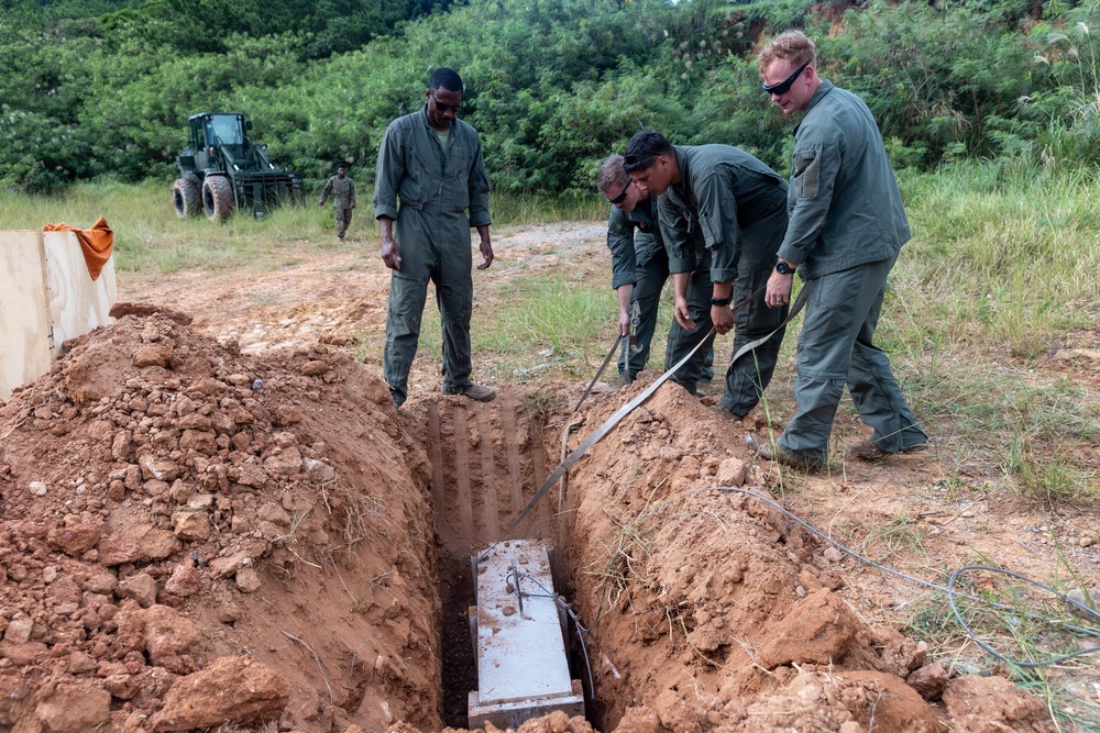 MWSS-172 EOD technicians and engineers prepare for static fire