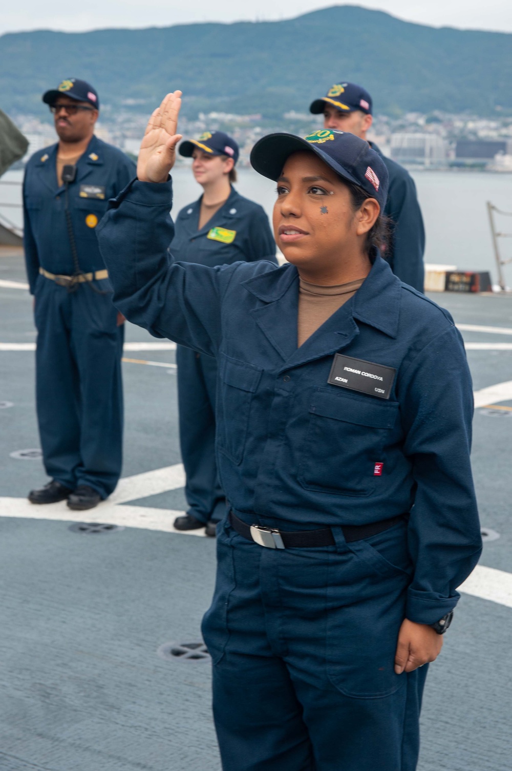 Airman Cordova Reenlistment