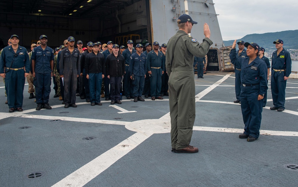 Airman Cordova Reenlistment