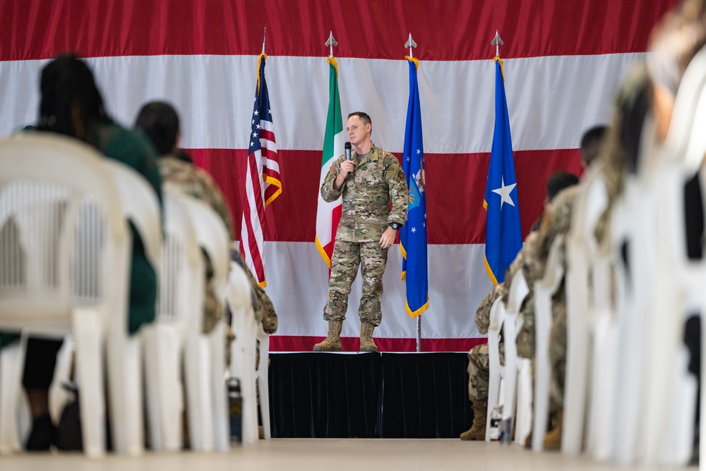 31st FW commander’s call